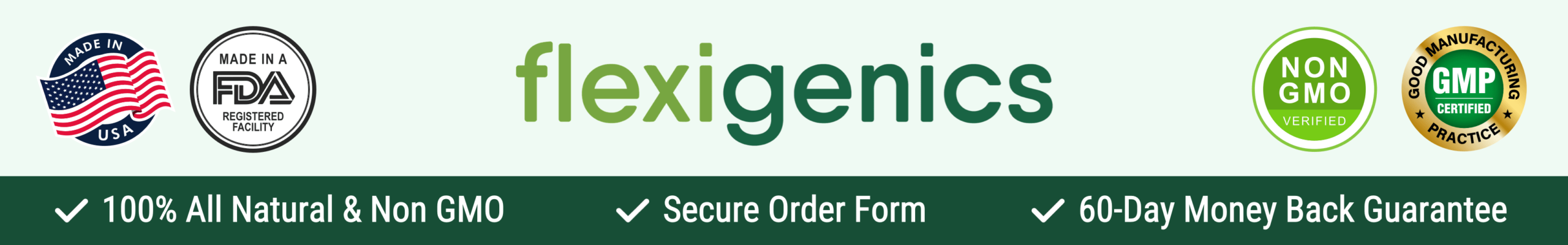 Flexigenics promotional banner